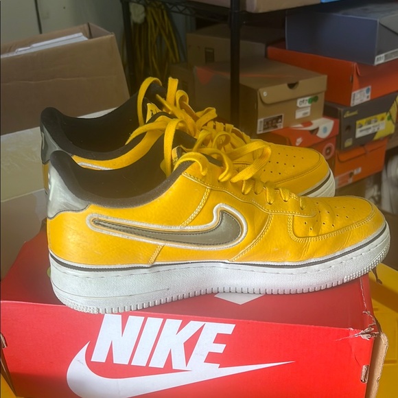 Nike Other - Nike Air Force Yellow Sneakers Bold Design